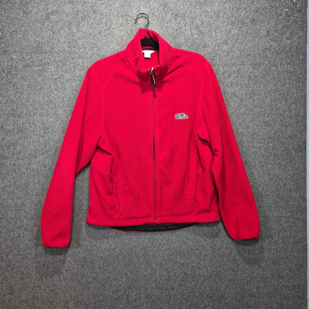 Cutter and Buck Ole Miss S Fleece Jacket Football Collegiate Sportswear